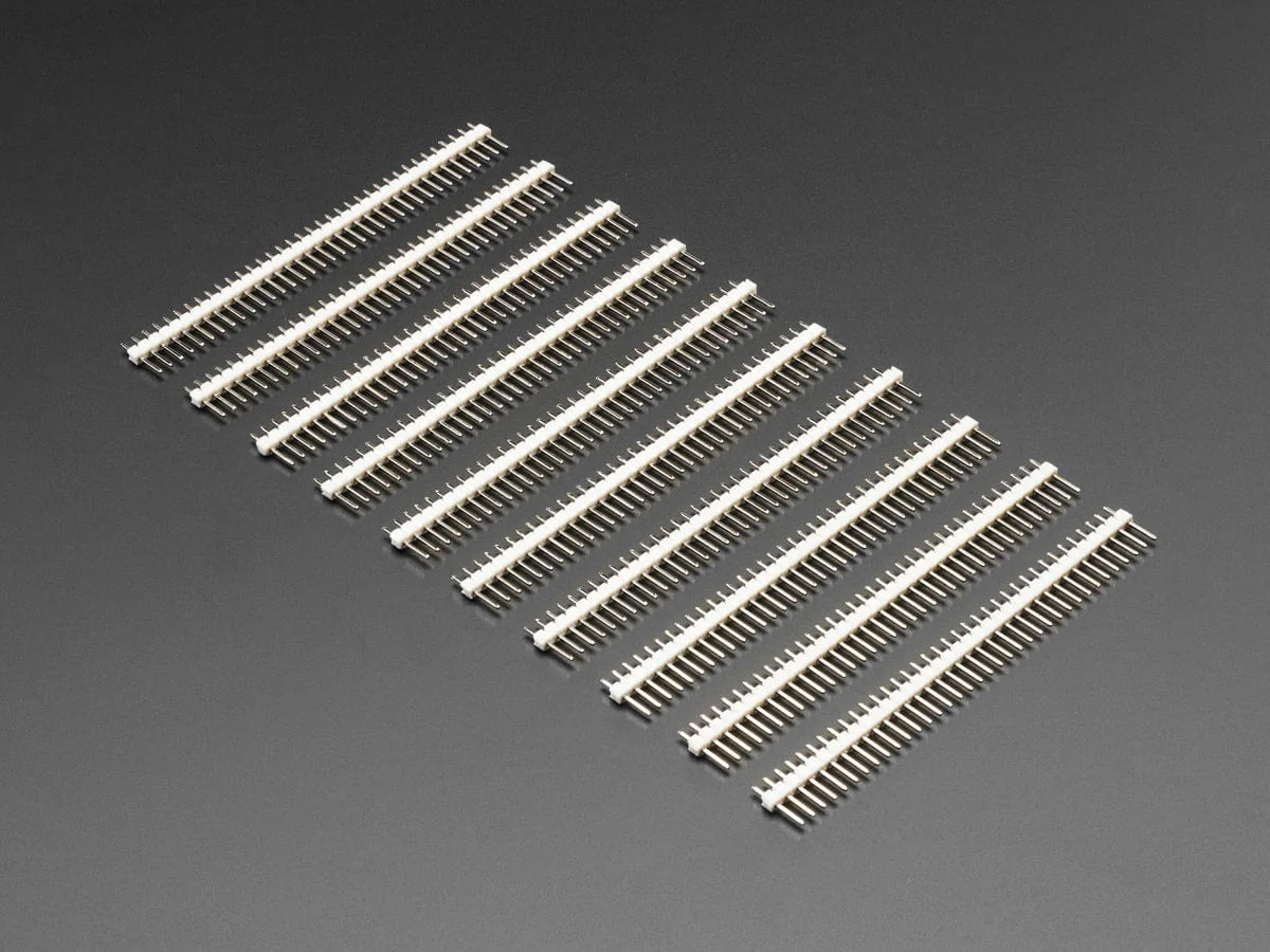 Break-away 0.1" 36-pin strip male header - White - 10 pack - Image 2