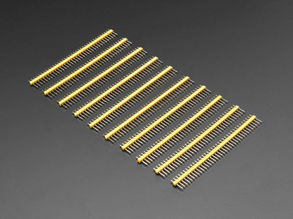 Break-away 0.1" 36-pin strip male header - Yellow - 10 pack - Image 2