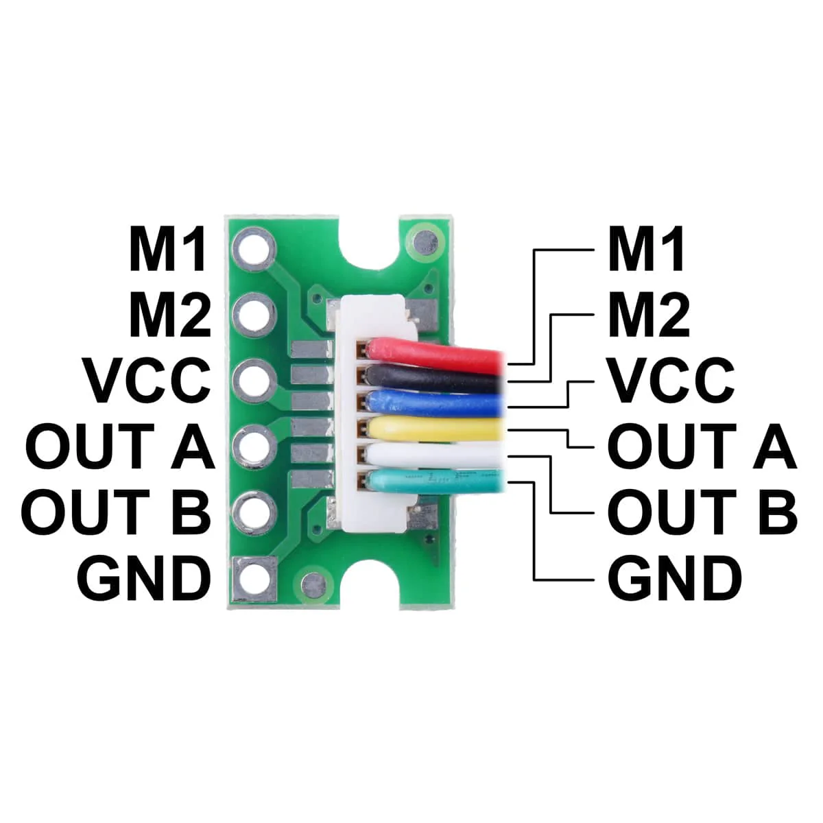 Breakout for 6-pin JST SH-Style Connector - Top Entry - Image 7