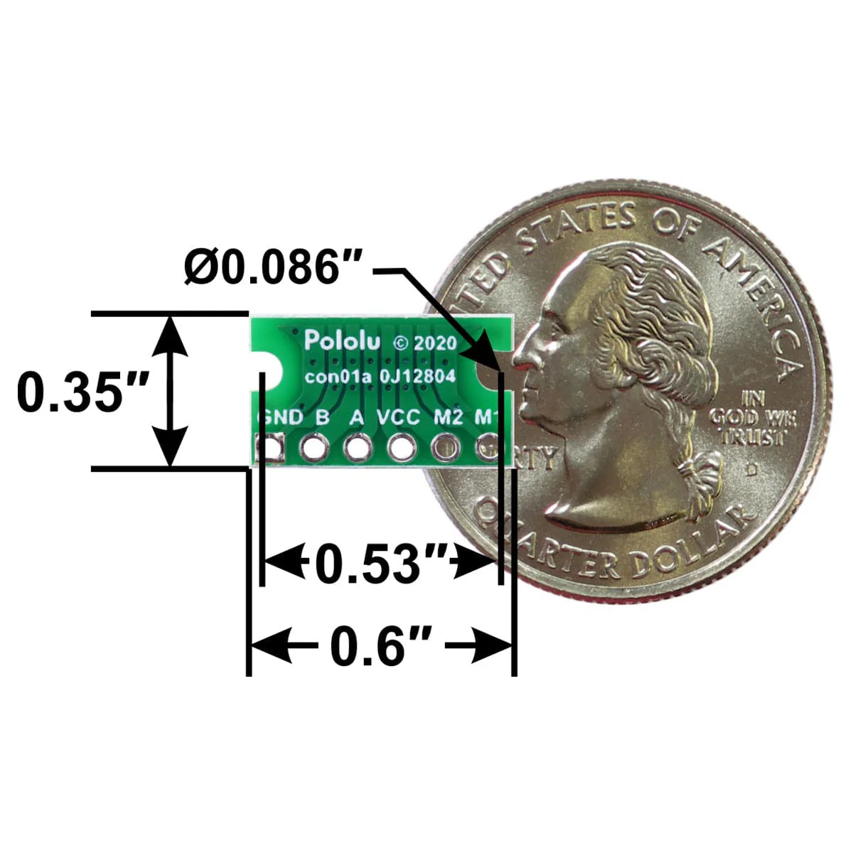 Breakout for 6-pin JST SH-Style Connector - Top Entry - Image 8