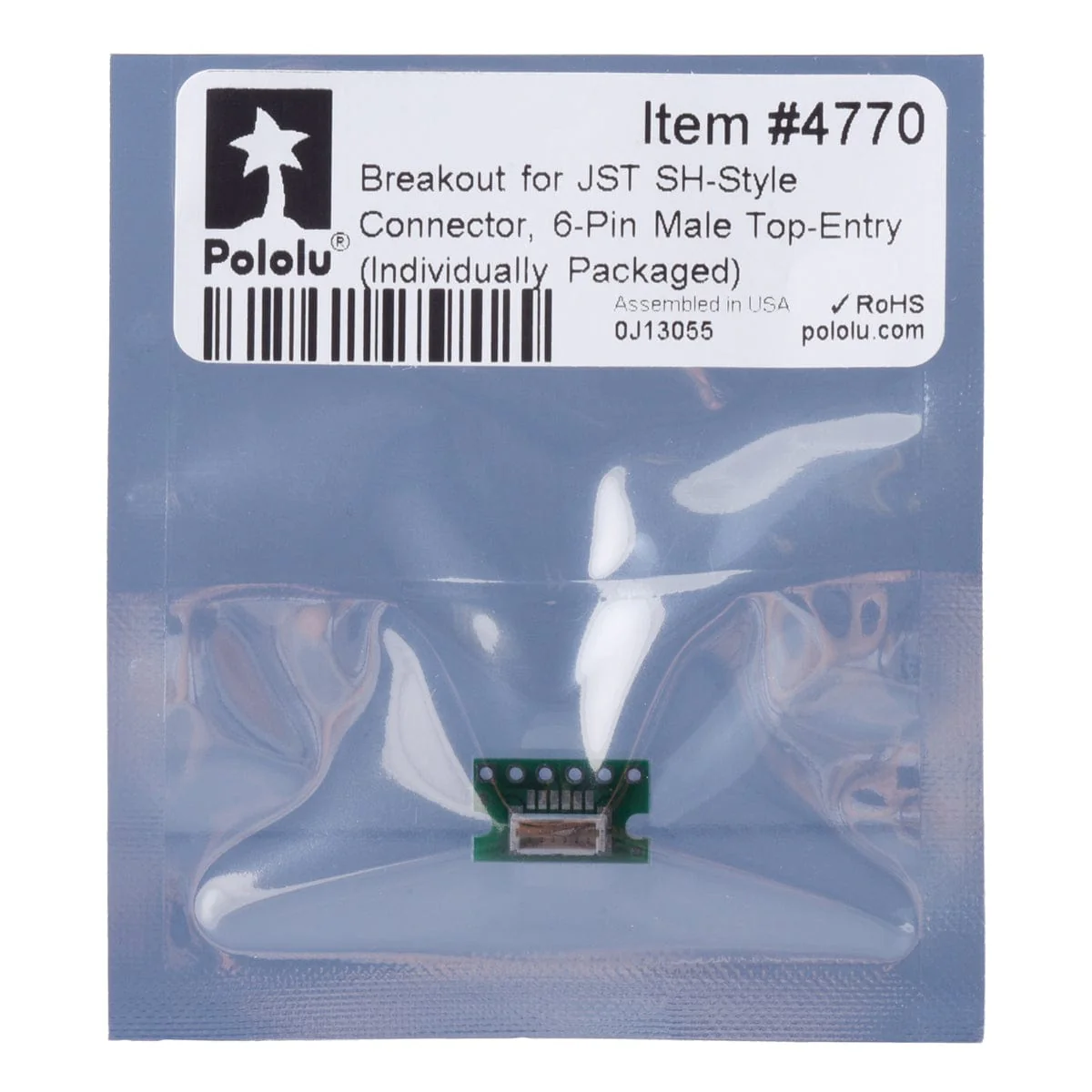 Breakout for 6-pin JST SH-Style Connector - Top Entry - Image 9