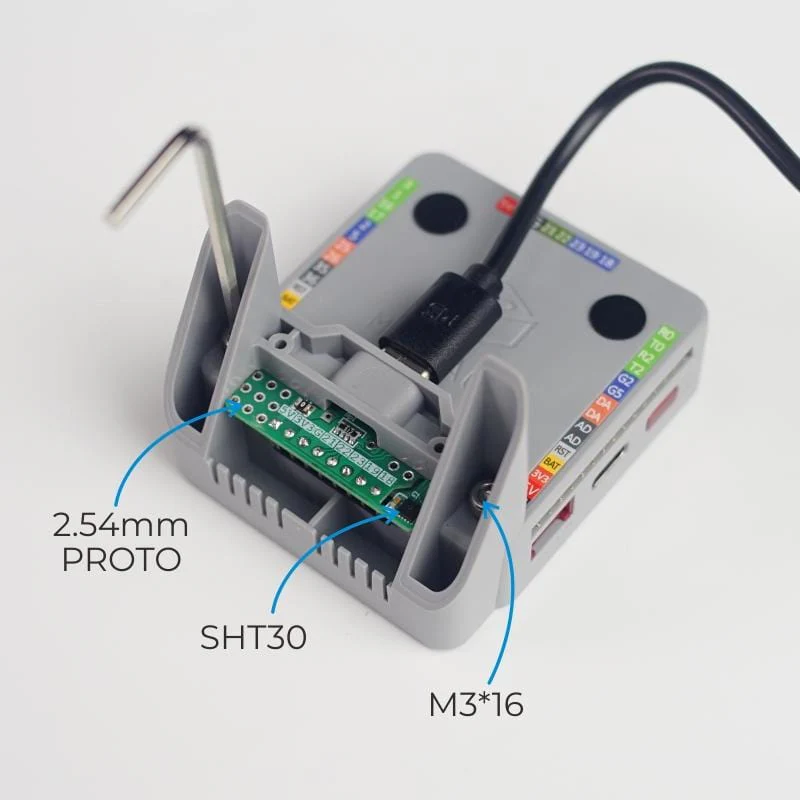 M5Stack BTC Standing Base for M5 Core with SHT30 - Image 3