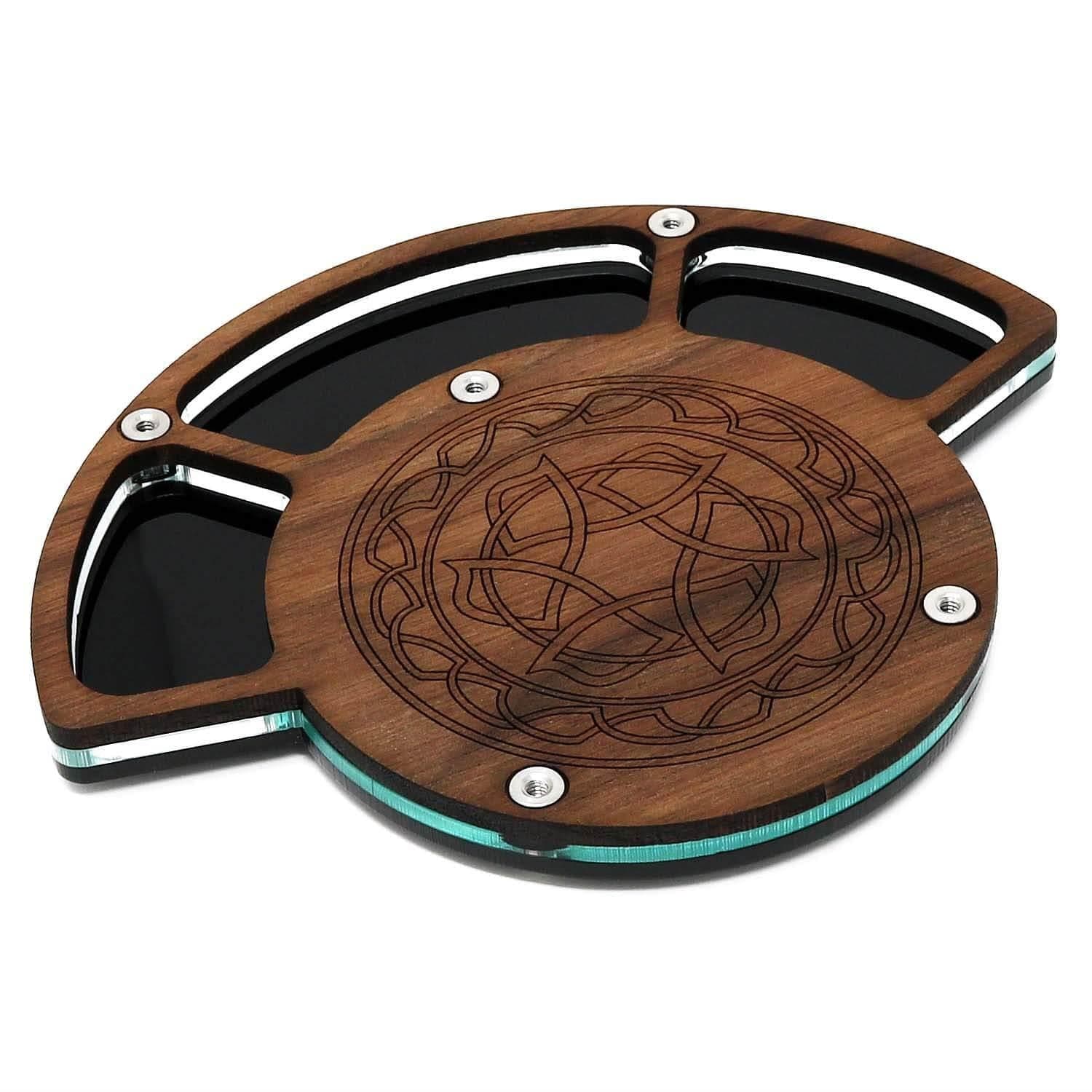 C4 Labs Tri-Pocket Walnut Dice Coaster [discontinued] - Image 2