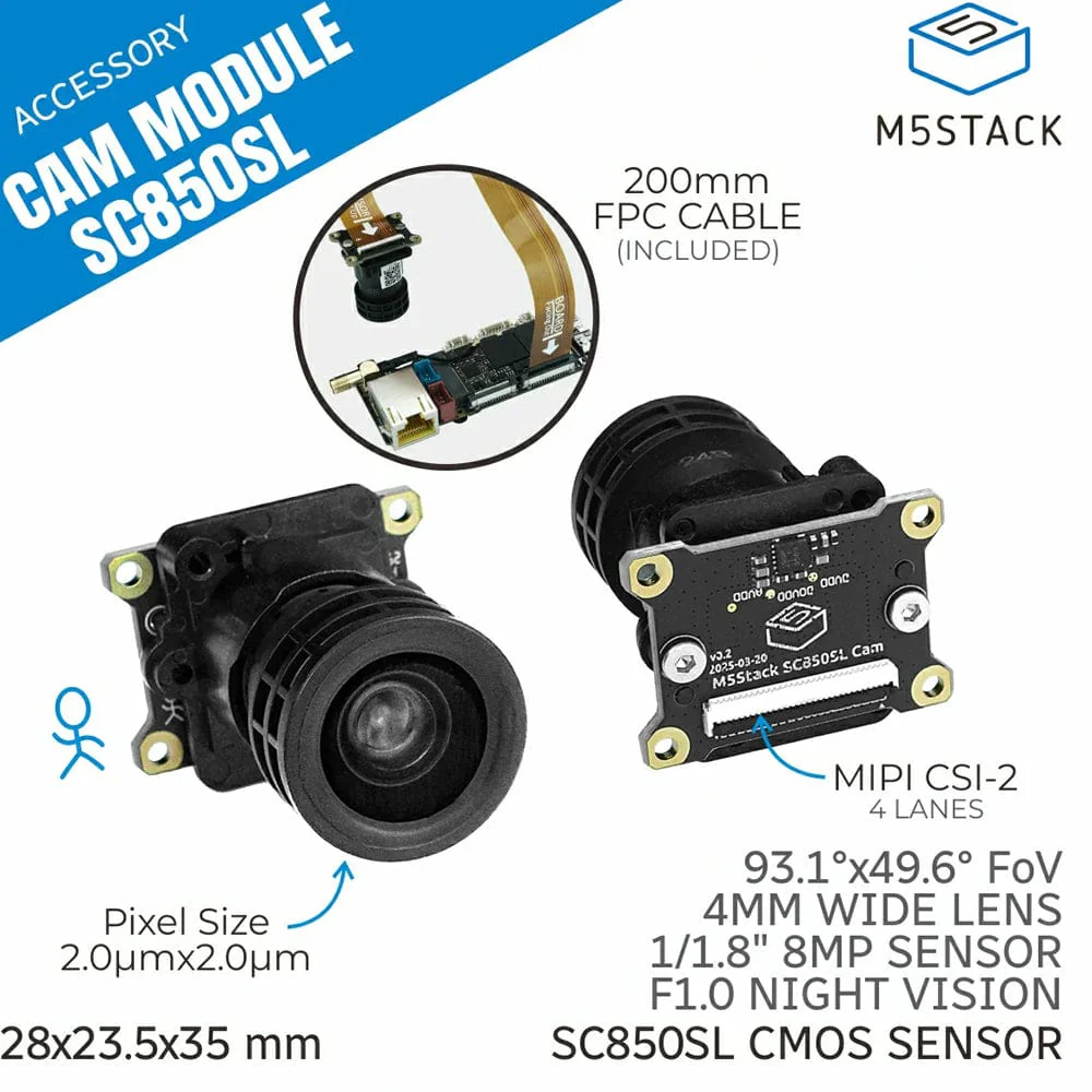 Camera Module 8MP for LLM630 Kit (SC850SL) - Image 2