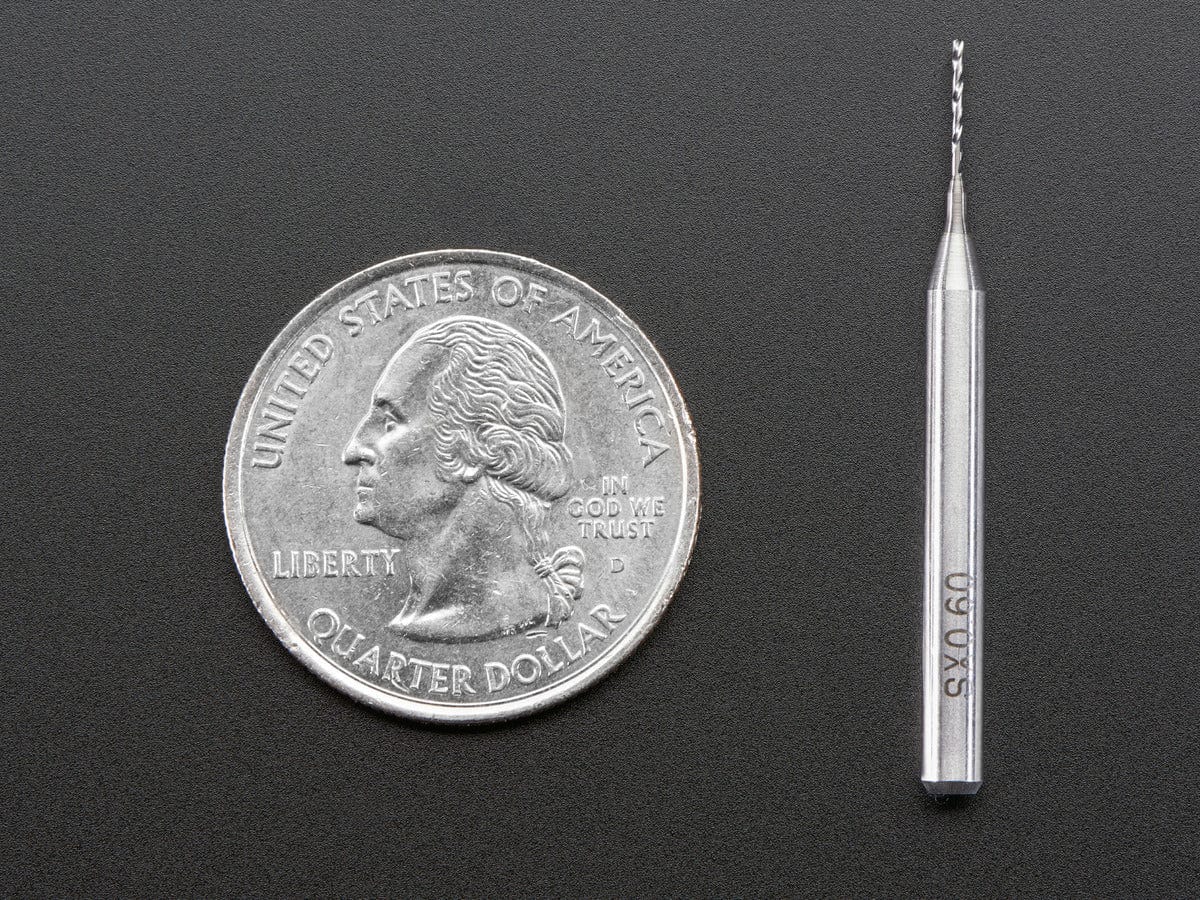 Carbide Square End Mill - 1/8" Shaft - 0.6mm Diameter - Image 3
