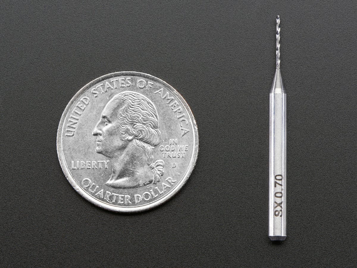 Carbide Square End Mill - 1/8" Shaft - 0.7mm Diameter [Discontinued] - Image 3