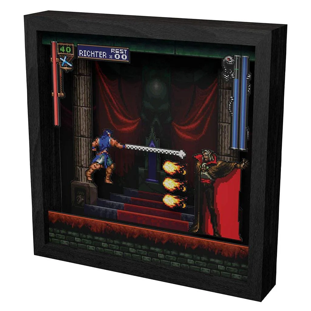 Castlevania: Symphony of the Night Intro Dracula Pixel Frame (9x9") [Discontinued] - Image 3