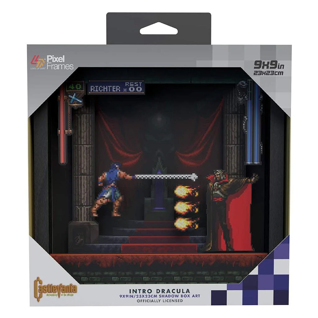 Castlevania: Symphony of the Night Intro Dracula Pixel Frame (9x9") [Discontinued] - Image 5