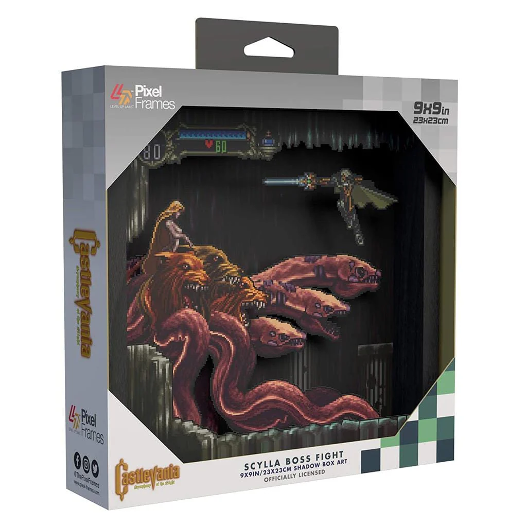 Castlevania Symphony of the Night Scylla Boss Pixel Frame (9x9") [Discontinued] - Image 2