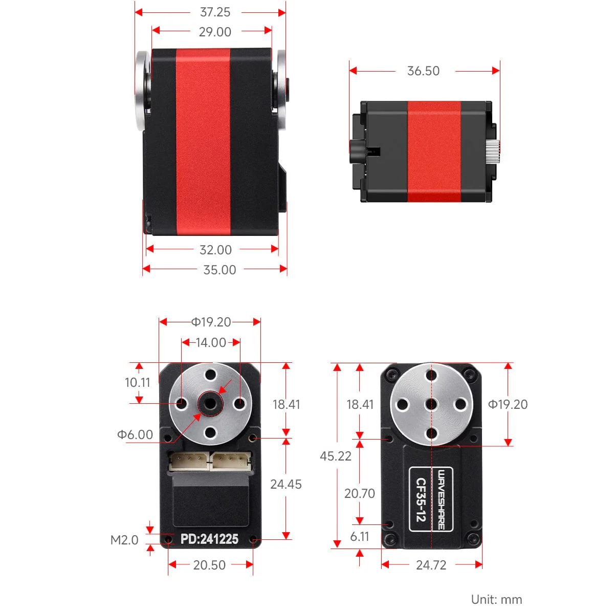 CF35-12 Bus Servo (35kg) - Image 7