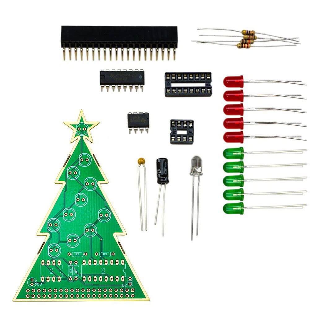 Christmas Tree Solder Kit (555 Timer) [Discontinued] - Image 2