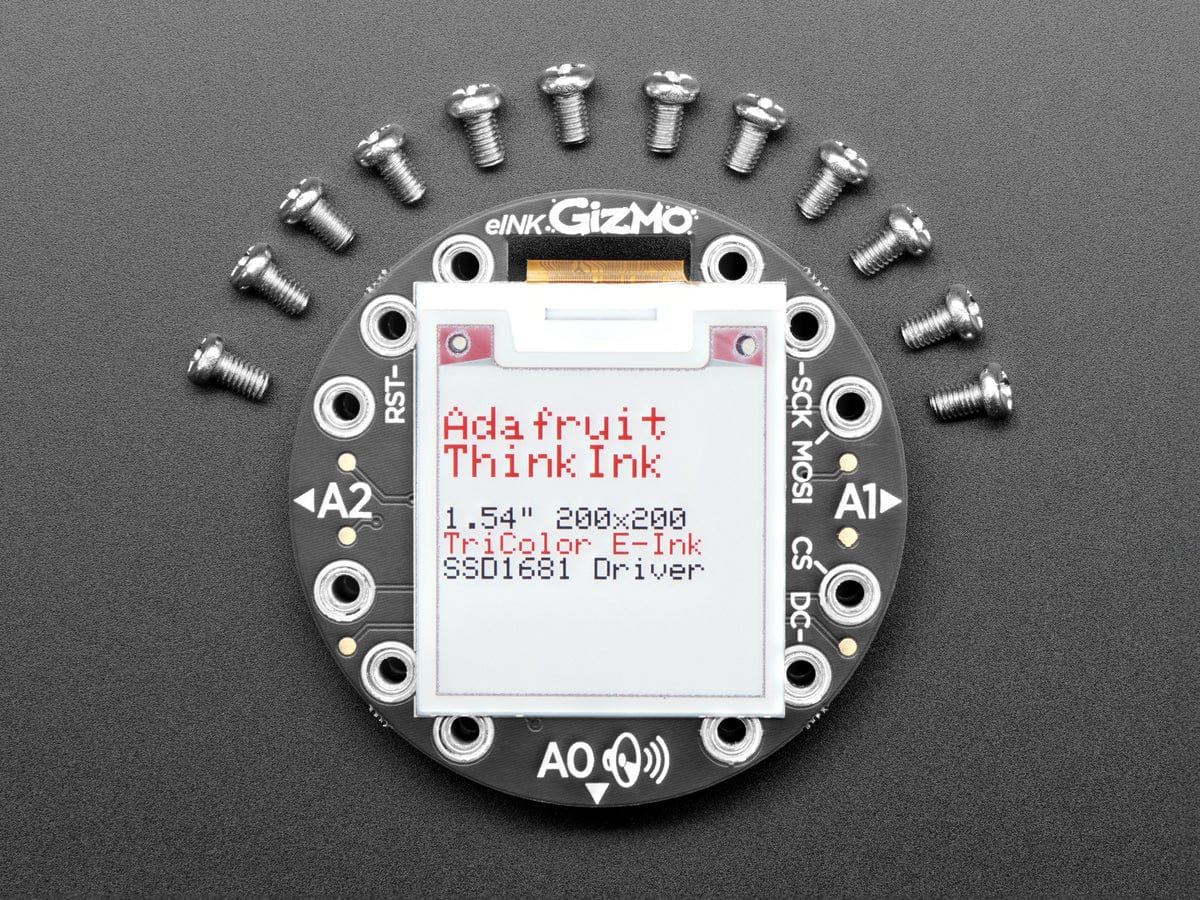 Circuit Playground 200x200 Tri-Color E-Ink Gizmo (E-Ink Display + Audio Amplifier) - Image 3