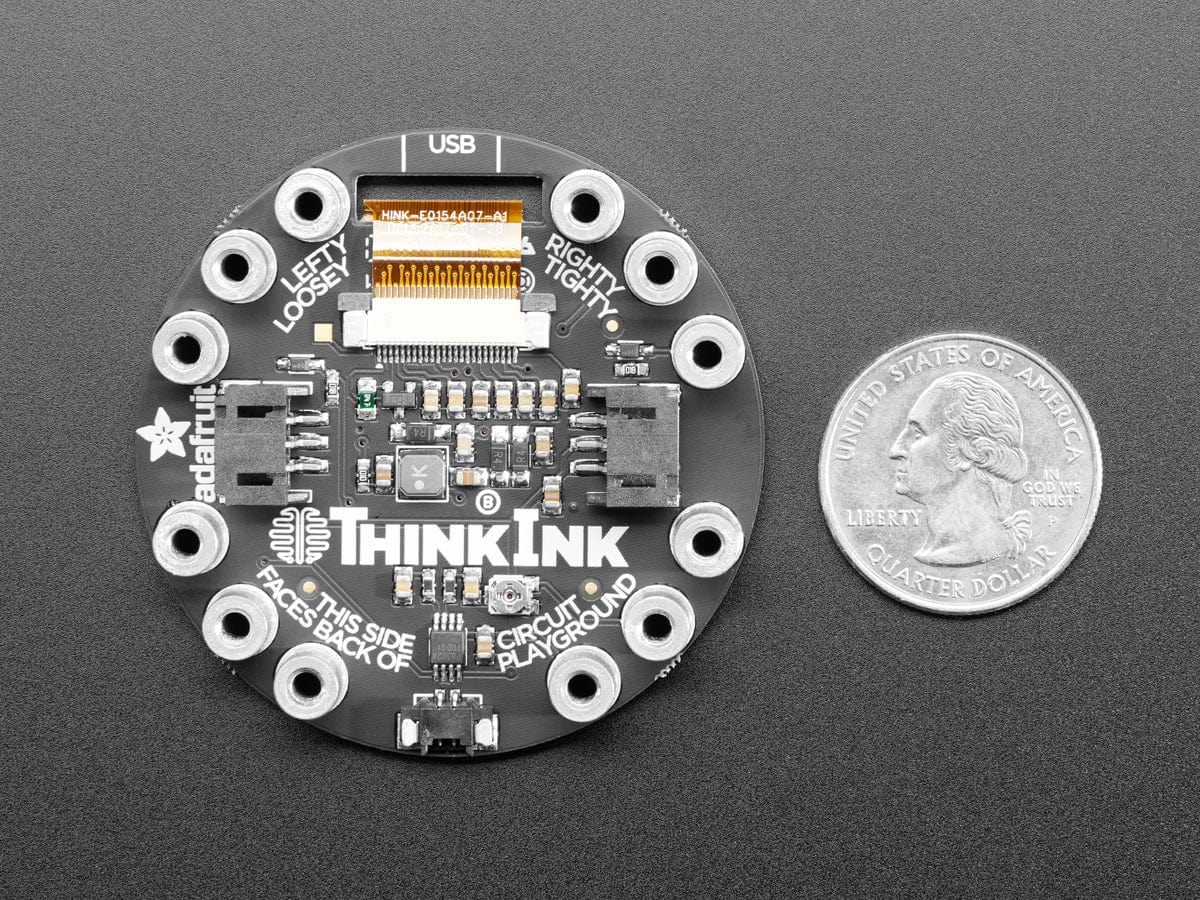 Circuit Playground 200x200 Tri-Color E-Ink Gizmo (E-Ink Display + Audio Amplifier) - Image 5