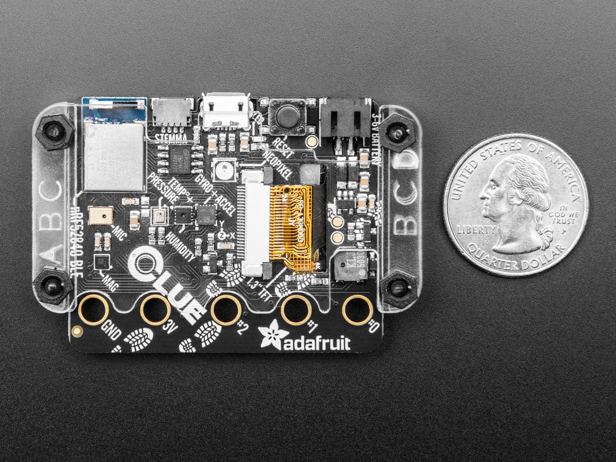 Clear Acrylic Enclosure + Hardware Kit for Adafruit CLUE - Image 4