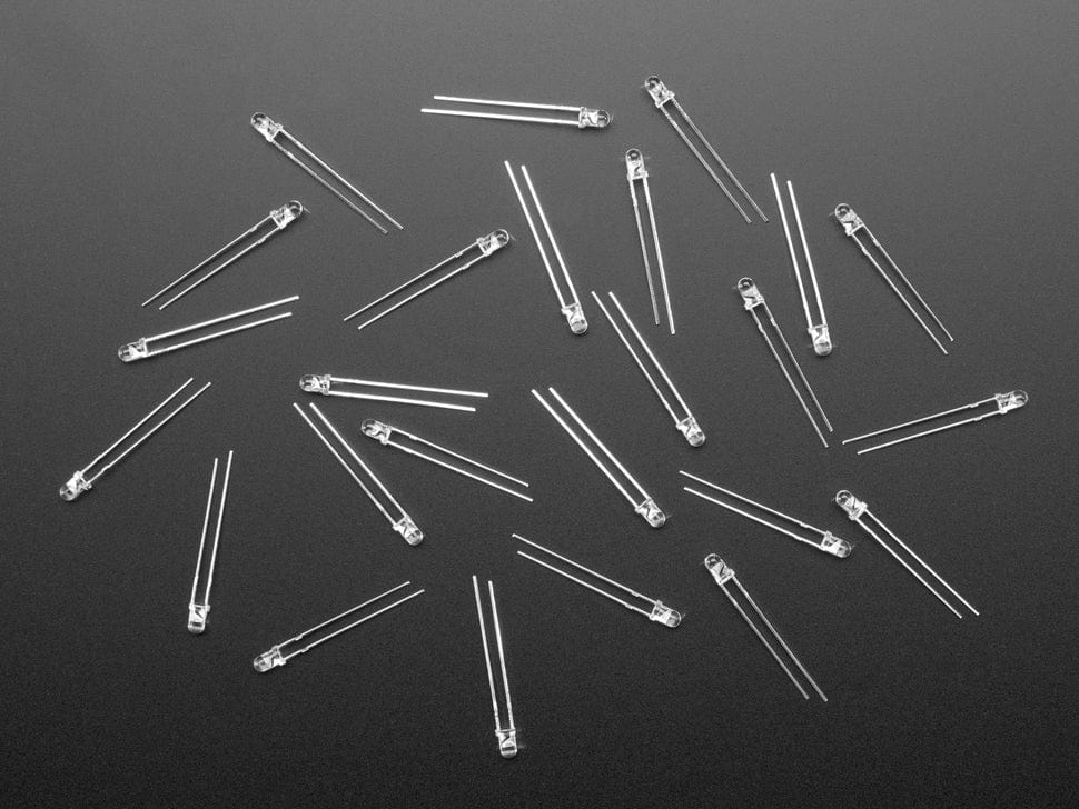 Clear White 3mm LED (25 pack) - Image 2