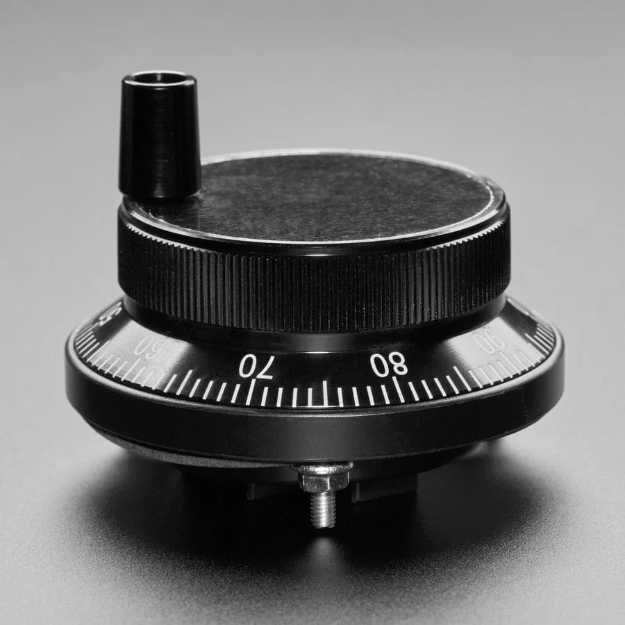 CNC Rotary Encoder - 100 Pulses per Rotation - 60mm Black - Image 2