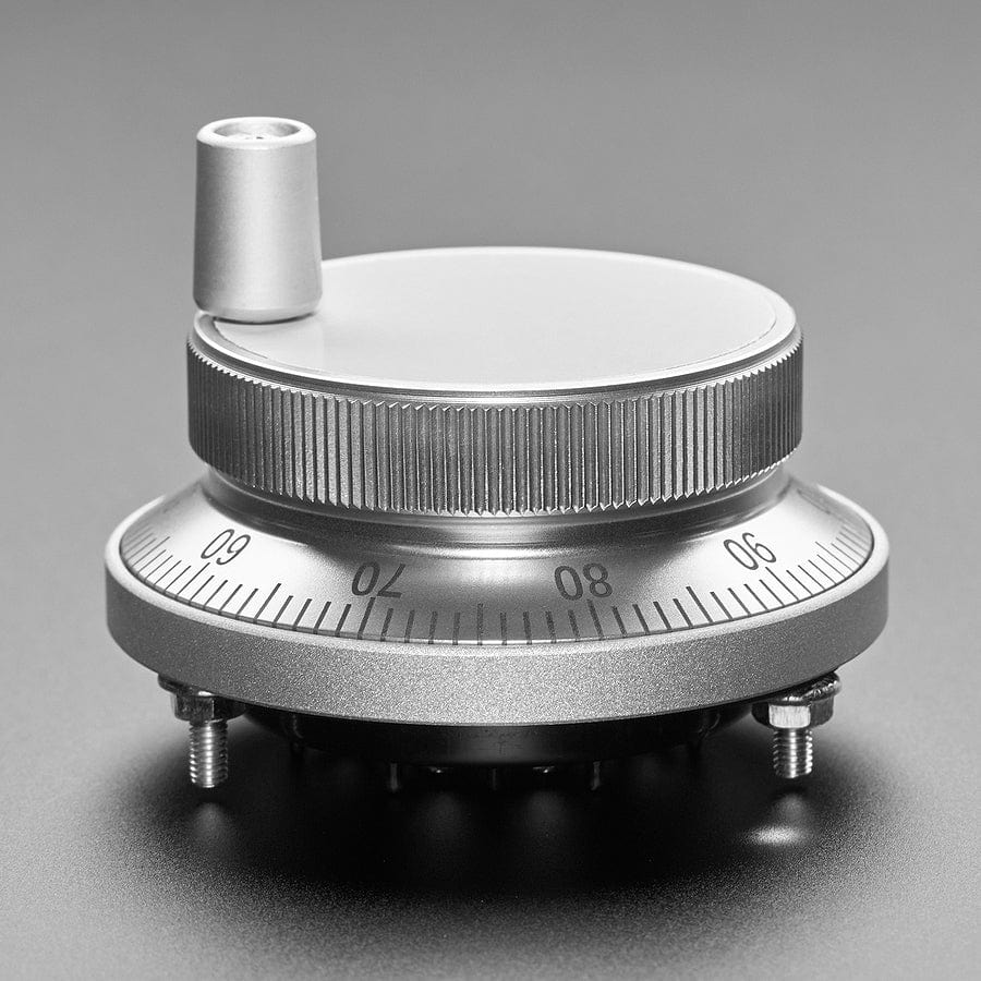 CNC Rotary Encoder - 100 Pulses per Rotation - 60mm Silver - Image 2