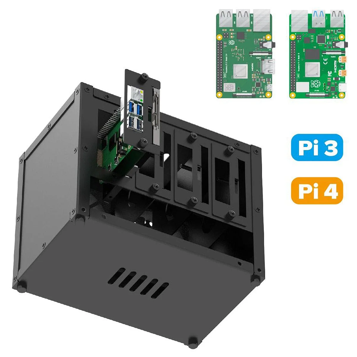 Upgraded Complete Enclosure for Raspberry Pi Clusters [Discontinued] - Image 3