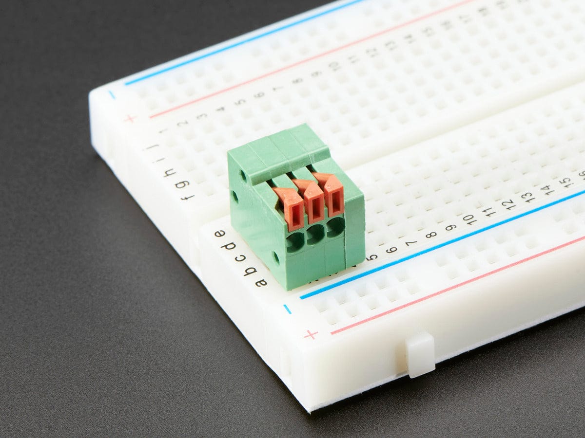 Configurable Spring Terminal Blocks - 3 Pin 0.1" Pitch R/A - x 5 - Image 3