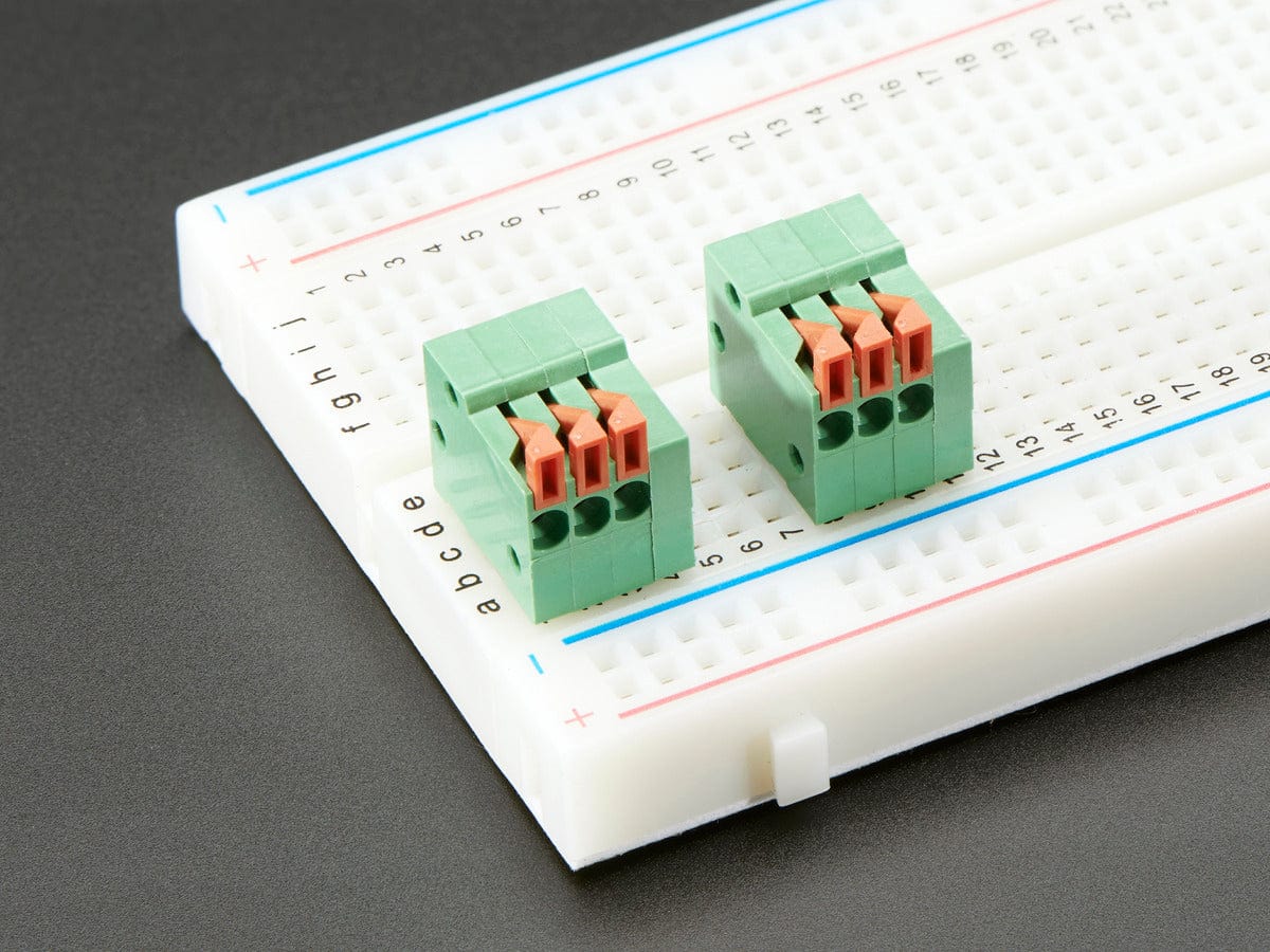 Configurable Spring Terminal Blocks - 3 Pin 0.1" Pitch R/A - x 5 - Image 4