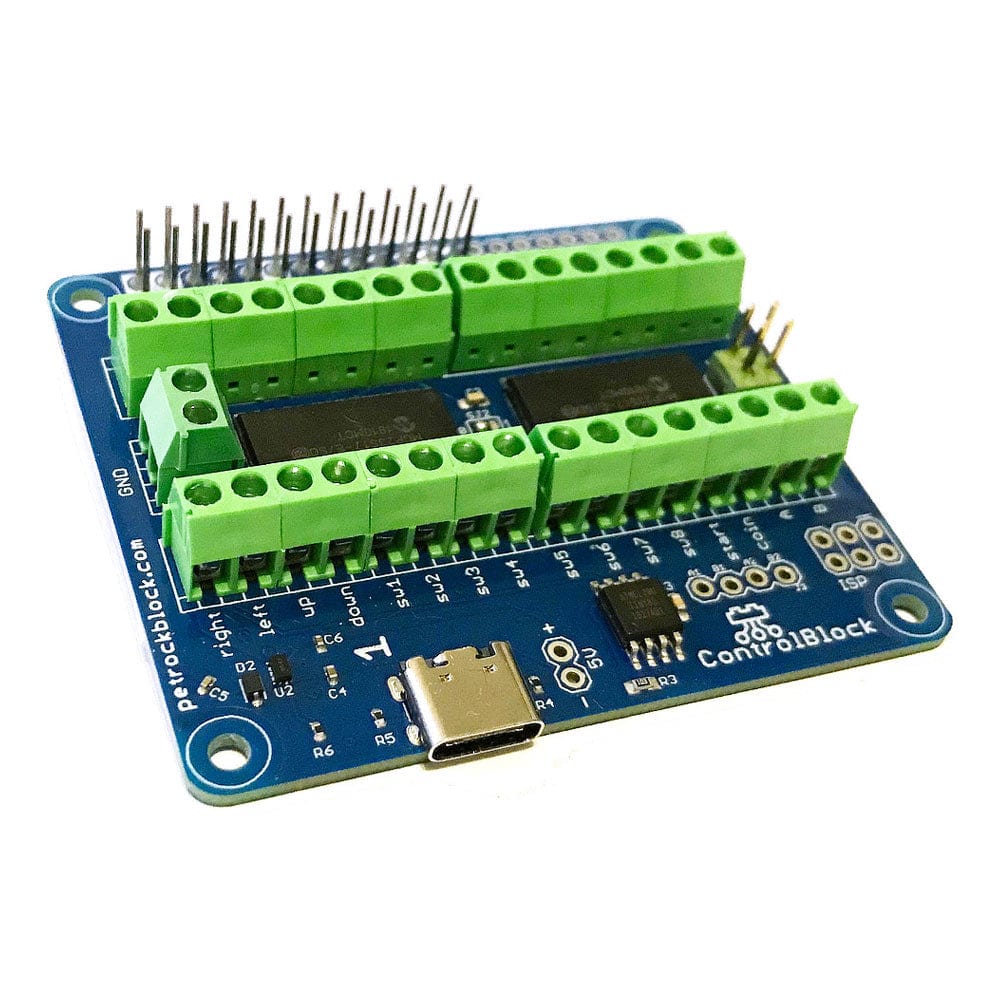 ControlBlock - Game Controllers, Power Switch and I/O for the Raspberry Pi