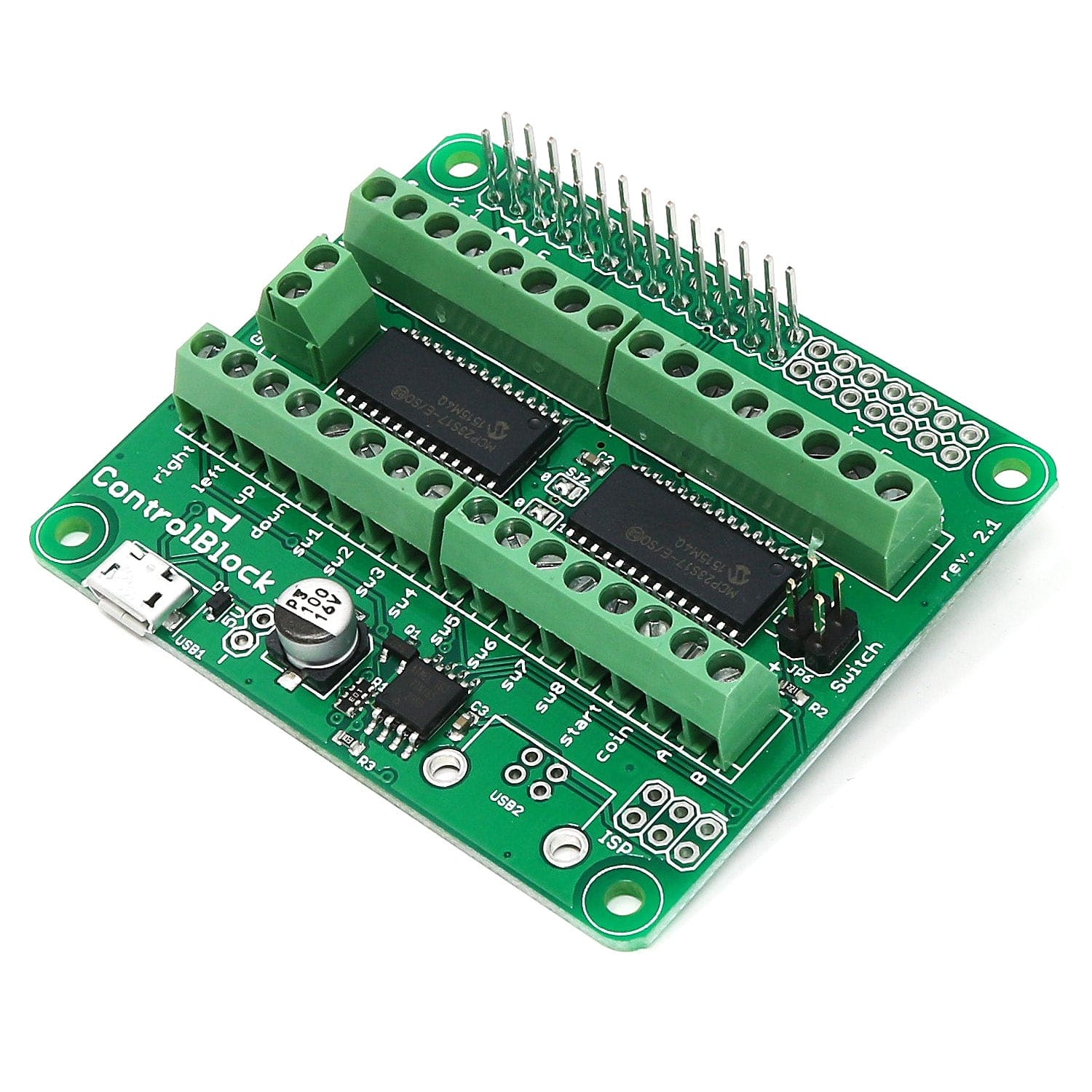 ControlBlock Micro-USB - Game Controllers, Power Switch and I/O for Raspberry Pi [Discontinued] - Image 2