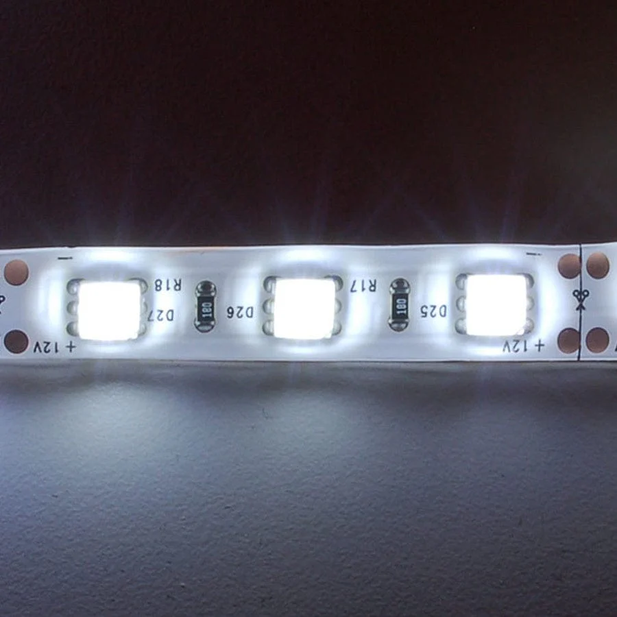 Cool White LED Weatherproof Flexi-Strip 60 LED - 1m - Image 2