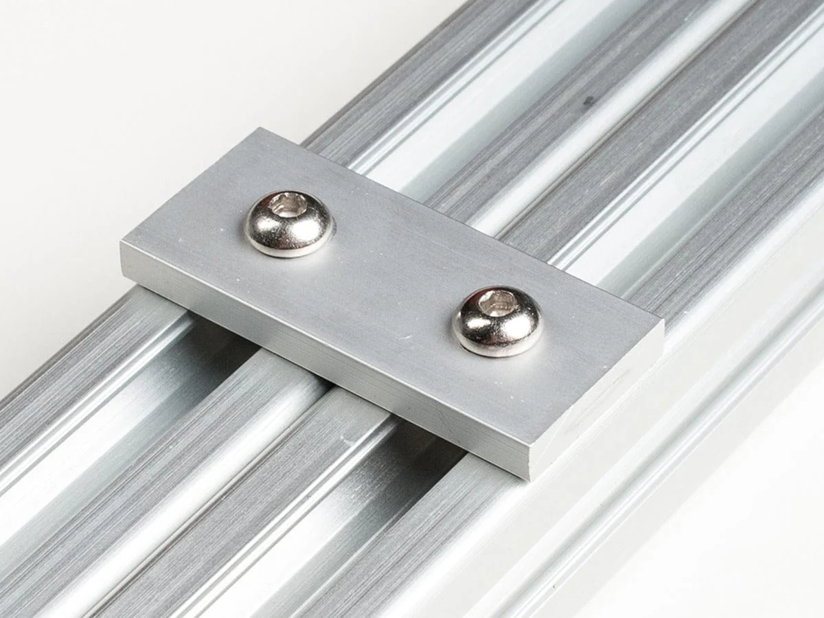 Coupling Plate - 2 Holes - 20x20 Aluminum Extrusion - Image 2