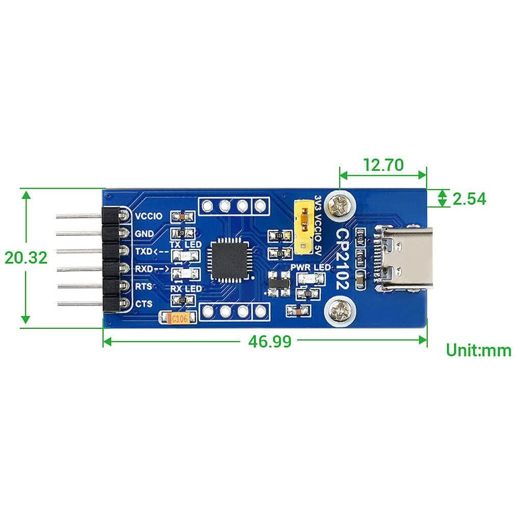 CP2102 USB UART Board (USB-C) - Image 4
