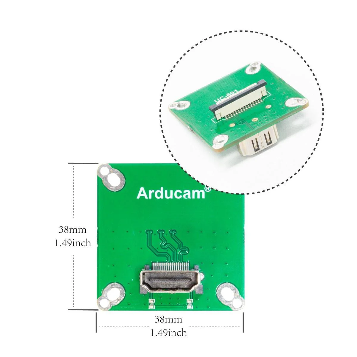 CSI to HDMI Adapter Board Raspberry Pi HQ Camera [Discontinued] - Image 5