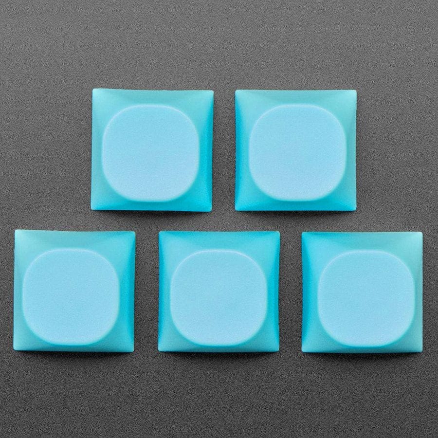 Cyan MA Keycaps for MX Compatible Switches - 5 pack [discontinued] - Image 3