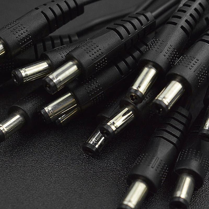 DC Barrel Jack Splitter Cables (1 Female to 4 Male, 5-pack) - Image 3