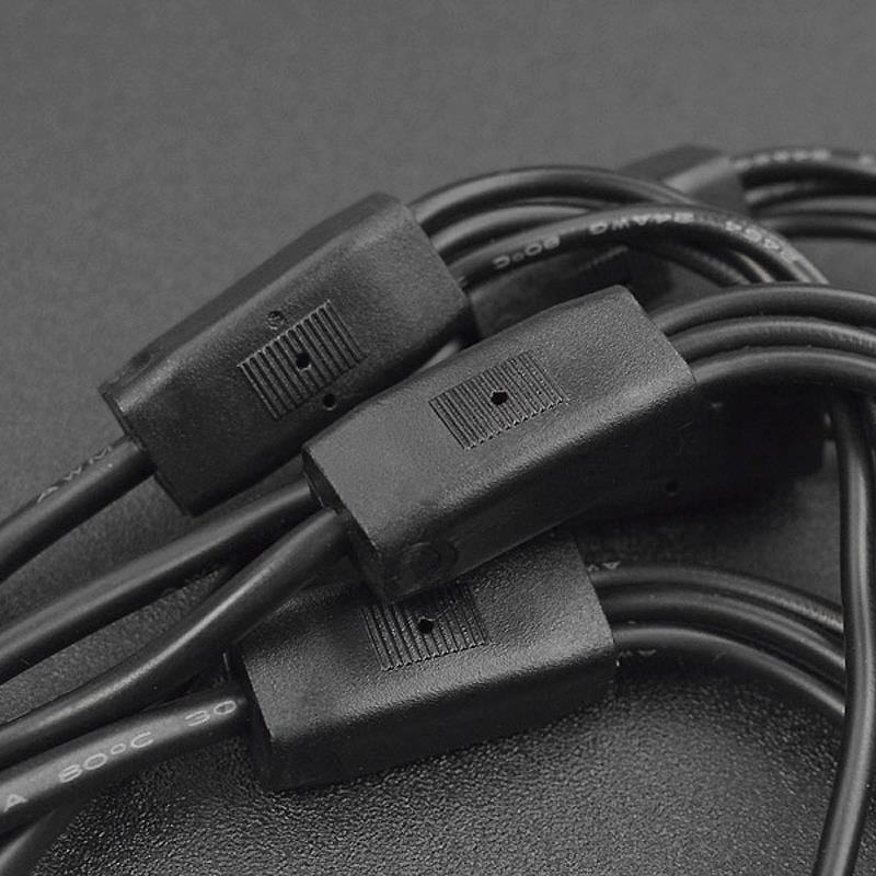 DC Barrel Jack Splitter Cables (1 Female to 4 Male, 5-pack) - Image 4