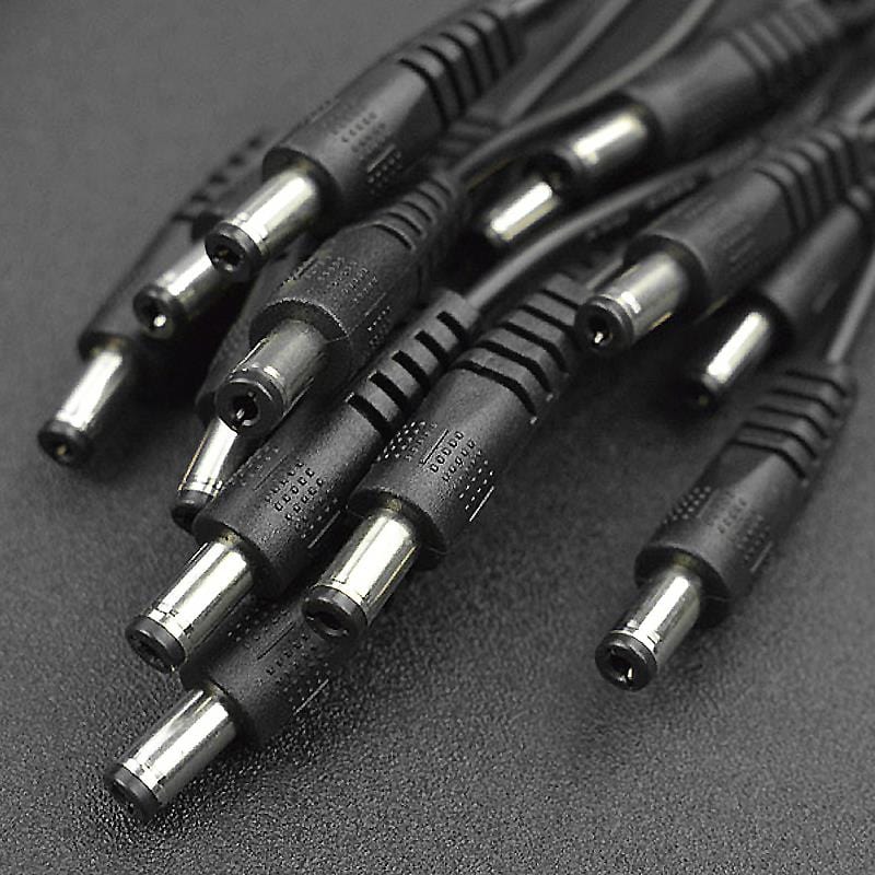 DC Barrel Jack Splitter Cables (1 Female to 3 Male, 5-pack) - Image 3