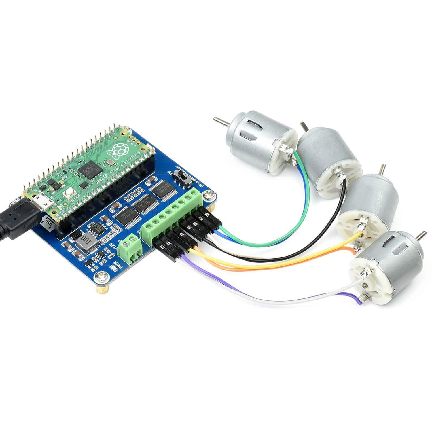 DC Motor Driver Module for Raspberry Pi Pico - Image 2