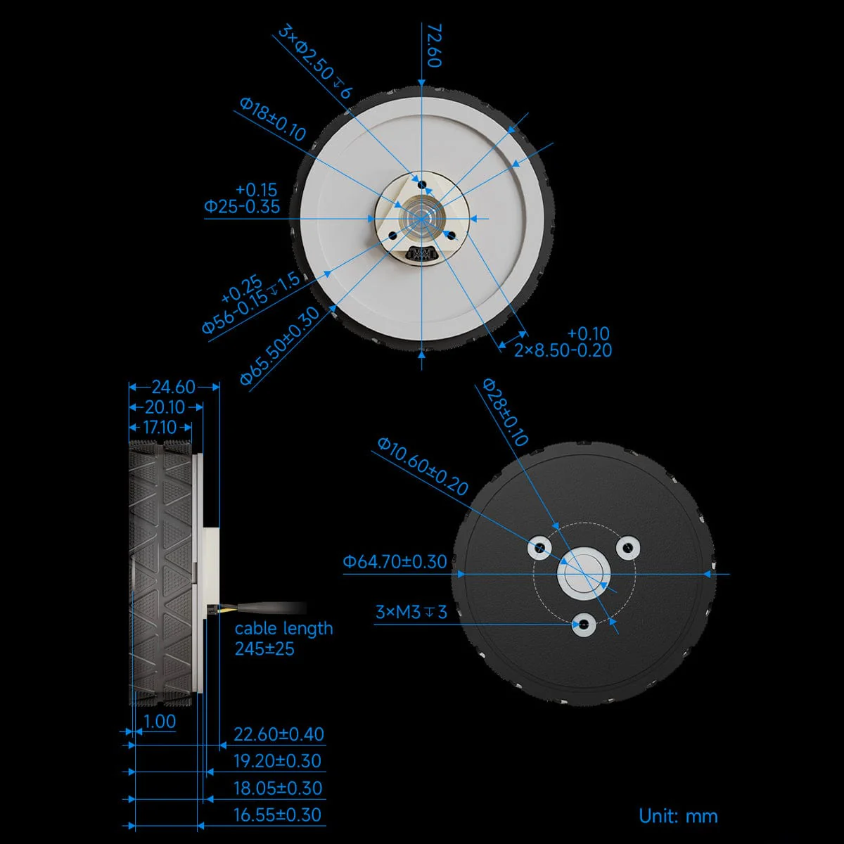 DDSM210 Direct Drive Servo Motor - Image 6