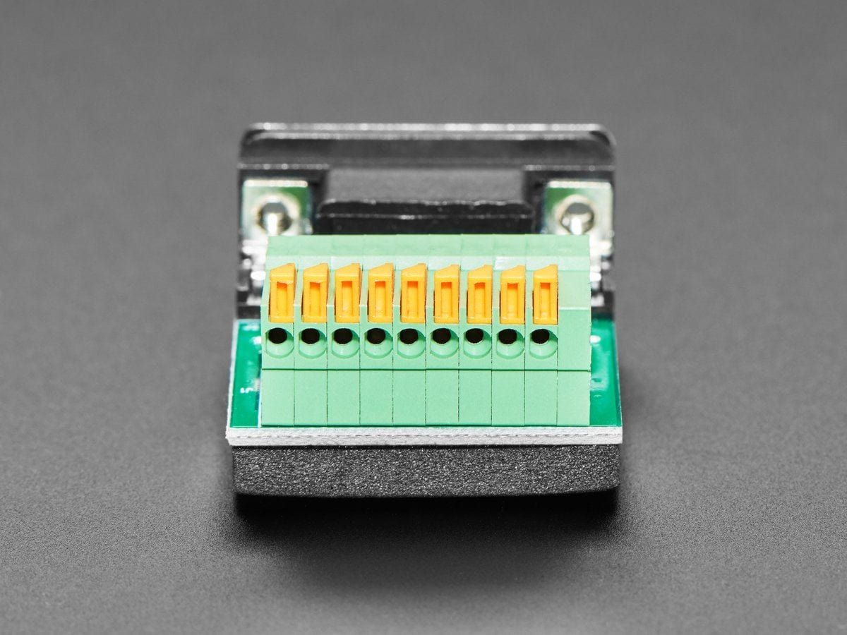 DE-9 (DB-9) Female Socket to Terminal Spring Block Adapter - Image 4