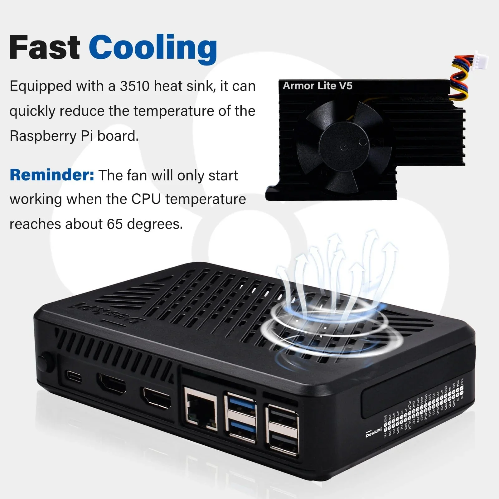 DeskPi Lite for Raspberry Pi 5 - Image 5