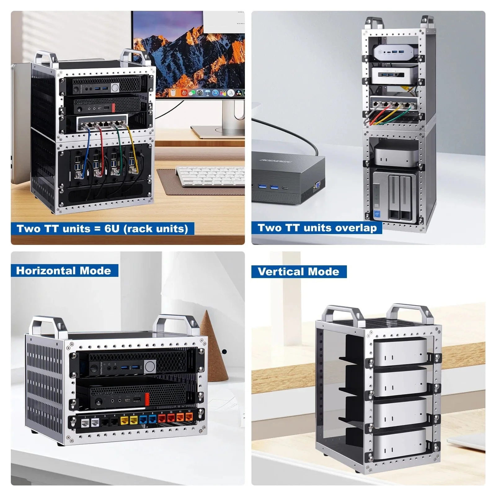 DeskPi RackMate TT - 7-10" 0.5-1U Micro Server Rack - Image 3