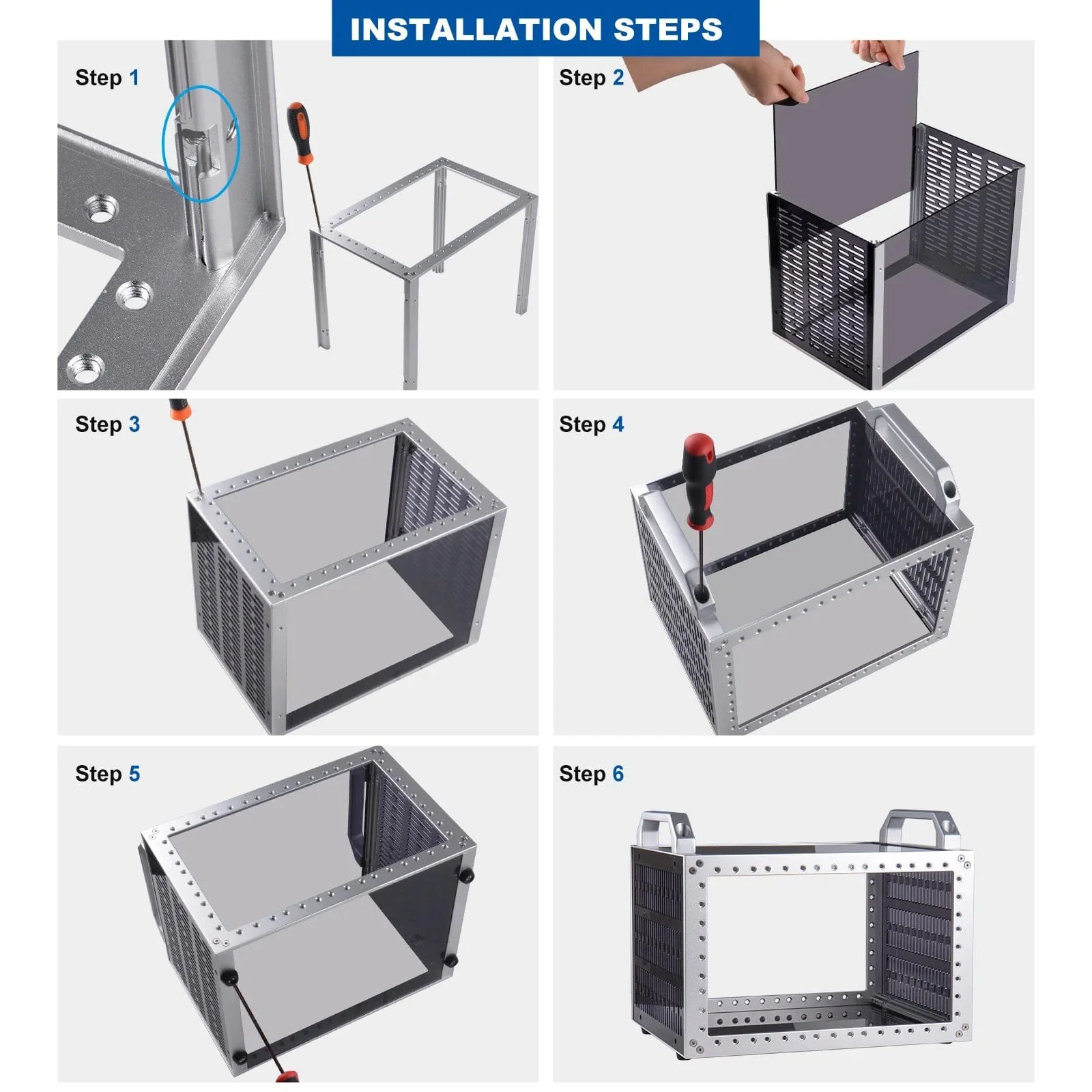 DeskPi RackMate TT - 7-10" 0.5-1U Micro Server Rack - Image 6