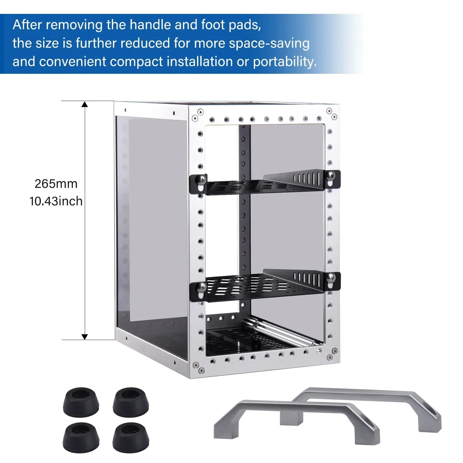 DeskPi RackMate TT - 7-10" 0.5-1U Micro Server Rack - Image 8