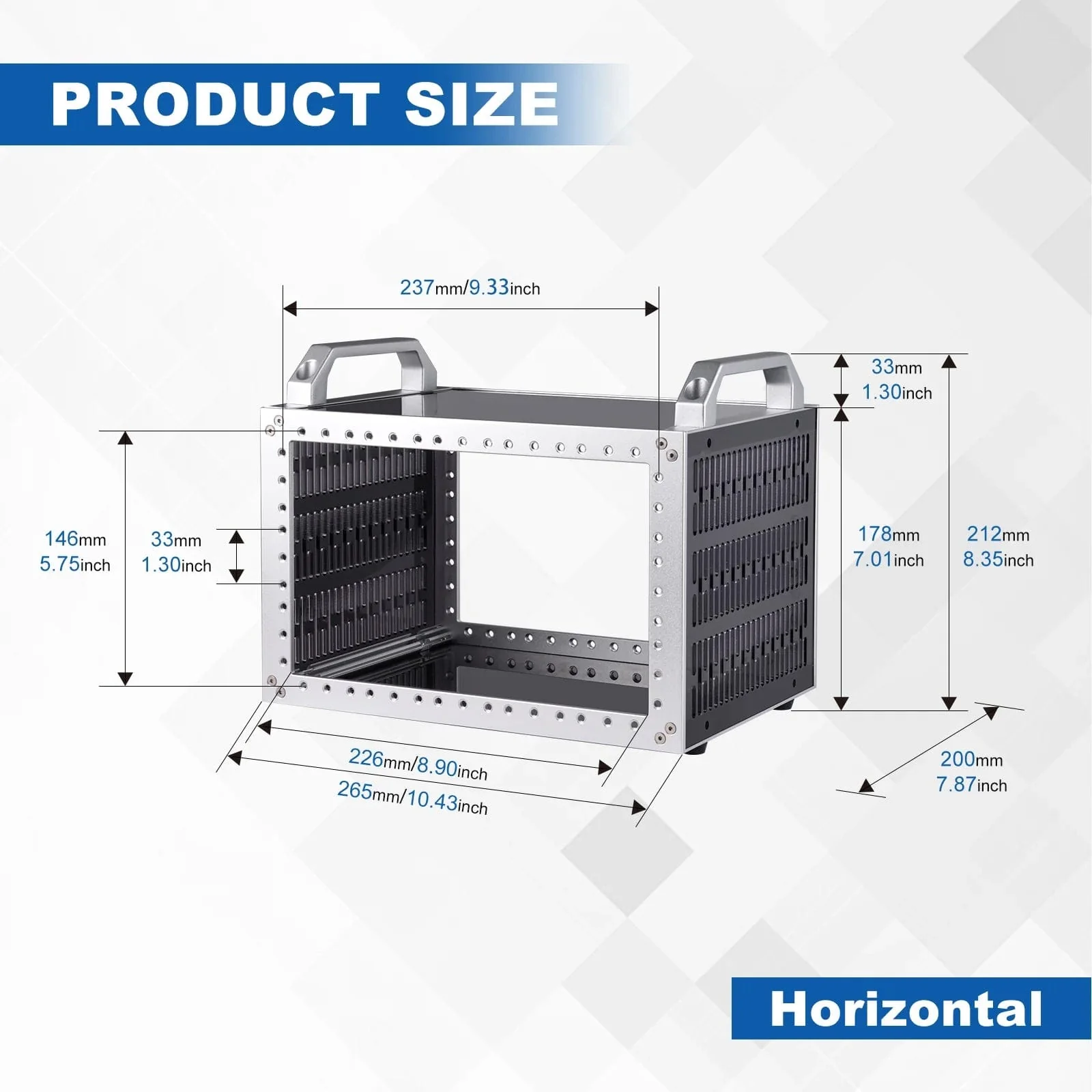 DeskPi RackMate TT - 7-10" 0.5-1U Micro Server Rack - Image 9