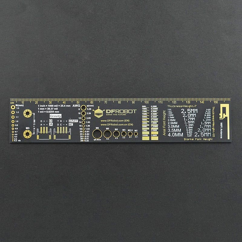DFRobot PCB Engineering Ruler - Mini (6.3") - Image 4