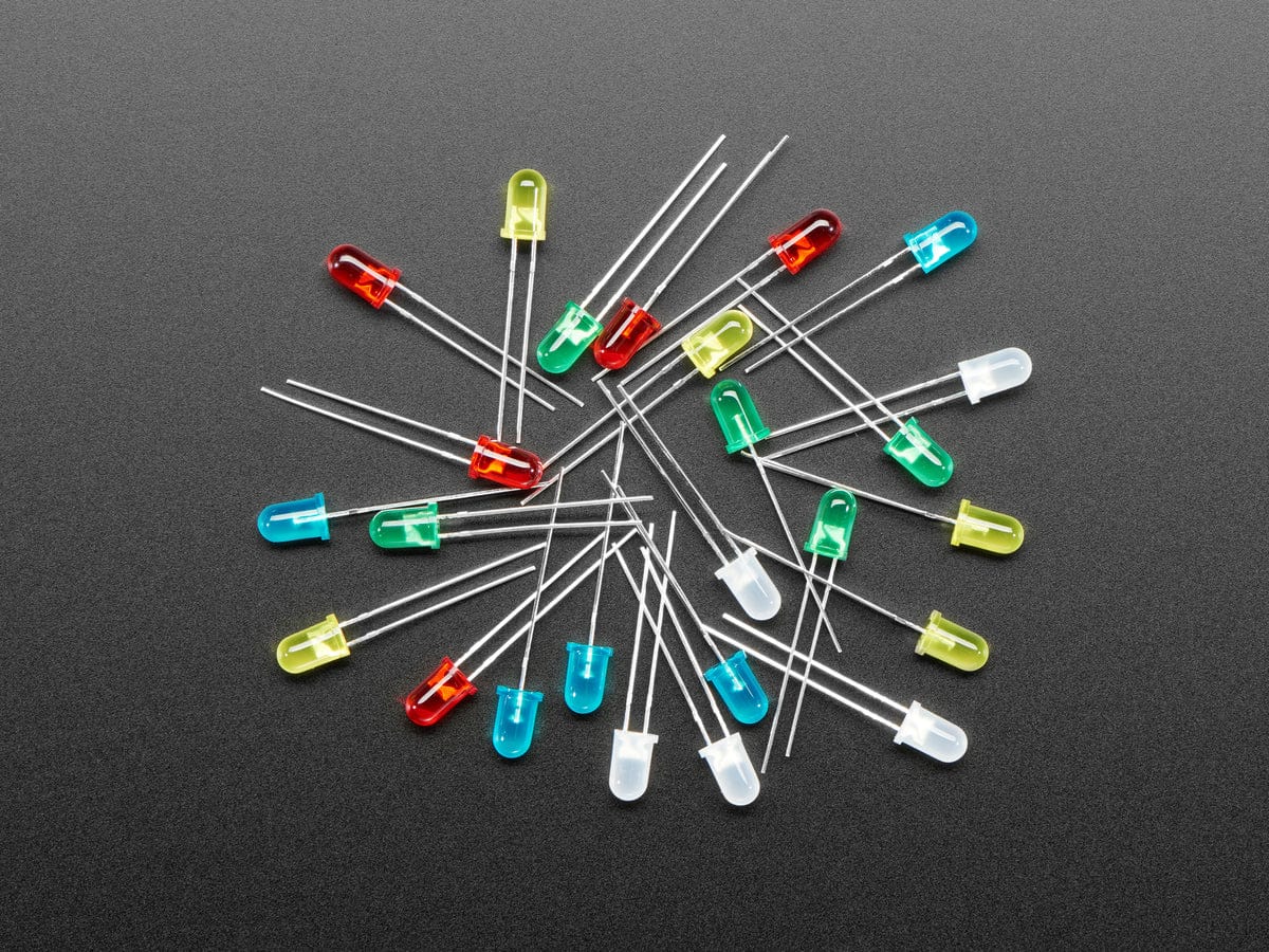 Diffused 5mm LED Pack - 5 LEDs each in 5 Colors - 25 Pack - Image 3