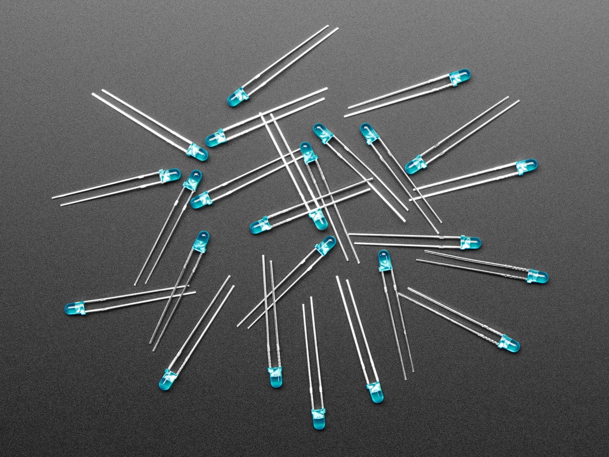 Diffused Blue 3mm LED (25 pack) - Image 2