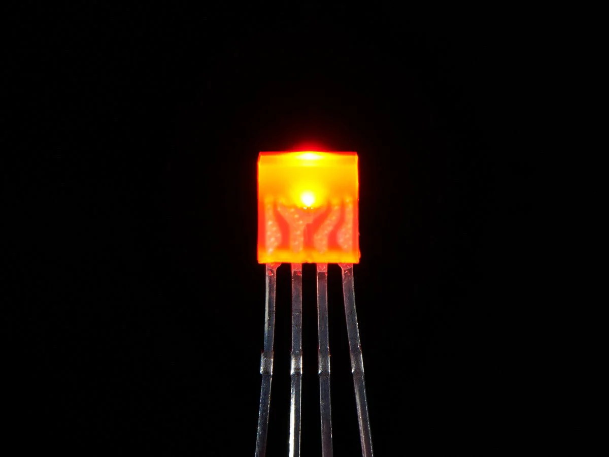 Diffused Rectangular 5mm RGB LEDs - Pack of 10 - Image 4