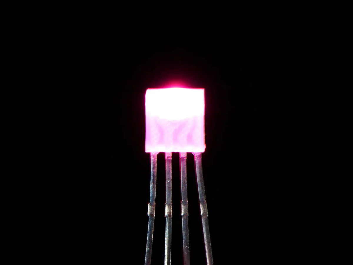 Diffused Rectangular 5mm RGB LEDs - Pack of 10 - Image 5
