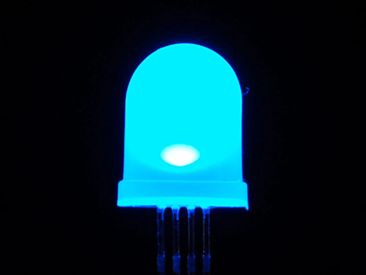 Diffused RGB (tri-color) 10mm LED (10 pack) (Common Anode) - Image 2