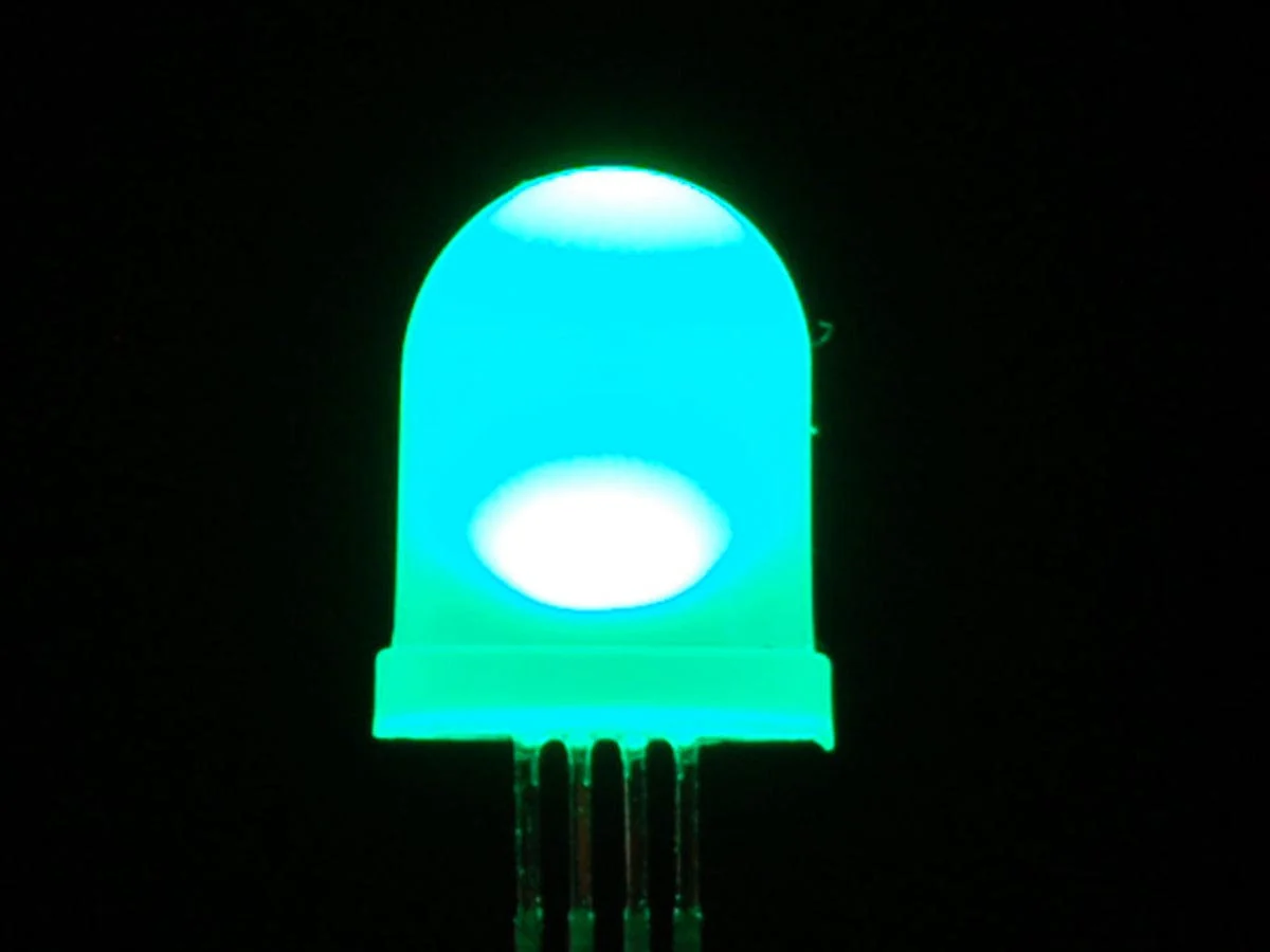 Diffused RGB (tri-color) 10mm LED (10 pack) (Common Anode) - Image 5