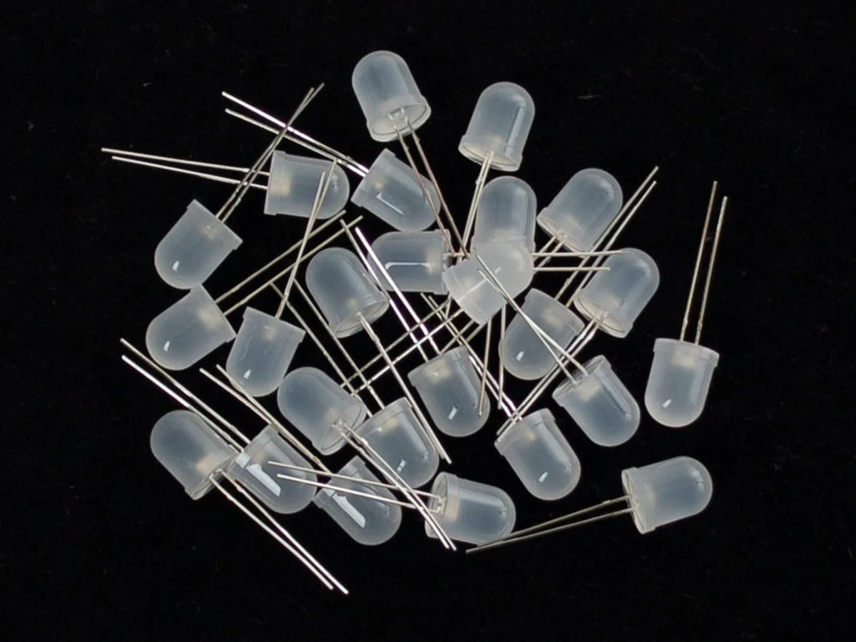 Diffused White 10mm LED (25 pack) - Image 2